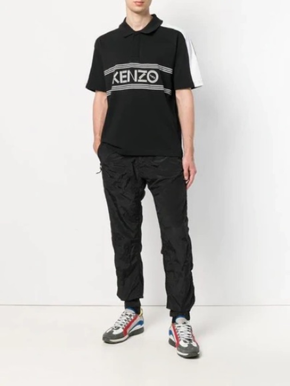 KENZO • Sport Logo Polo Shirt in Black